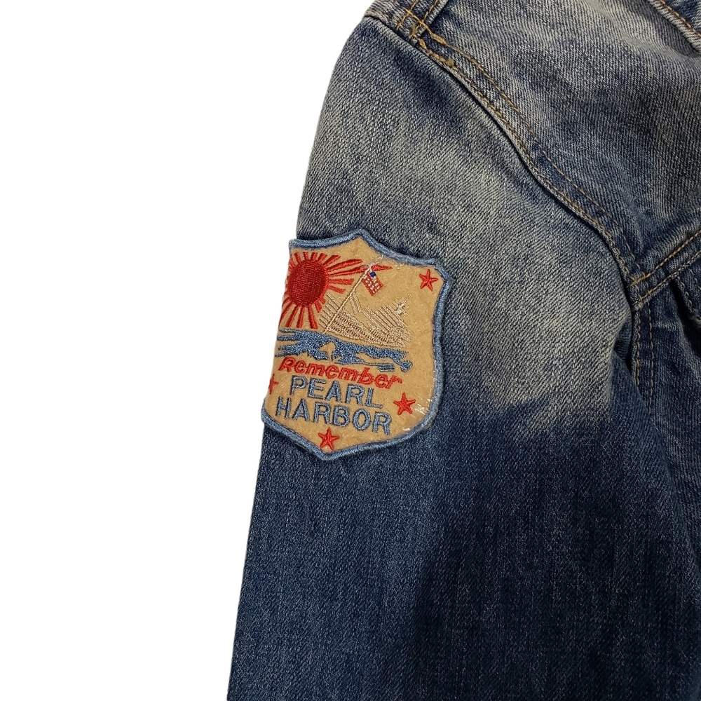 Wolfgang Dragonfly Jean Jacket YOUTH Sz L The Who Band Madison Square NY Patches - Picture 6 of 14